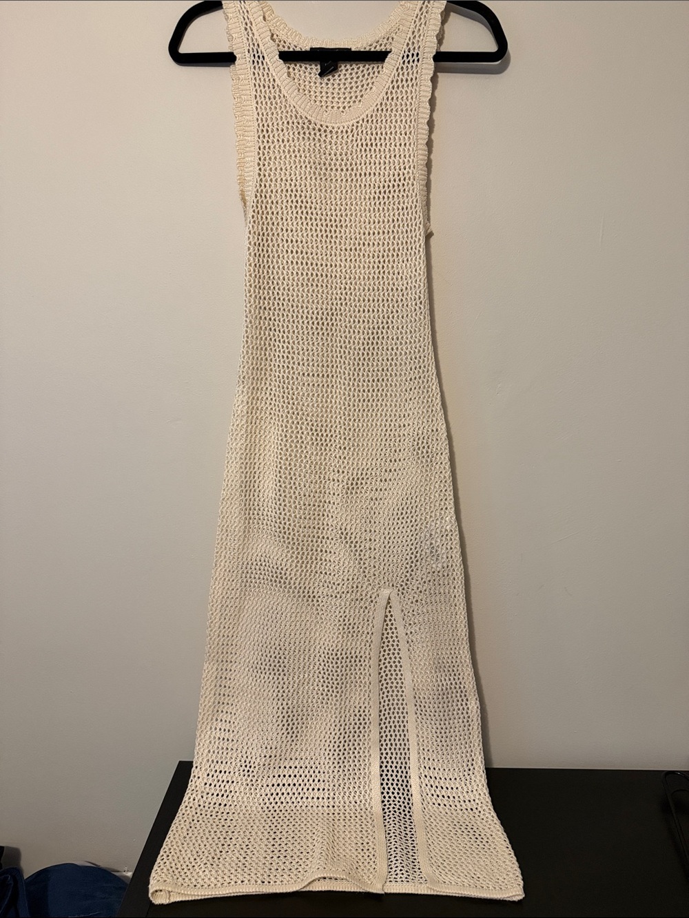 Streetwear Society Cream Crochet Maxi Dress size medium NWOT - Picture 1 of 7